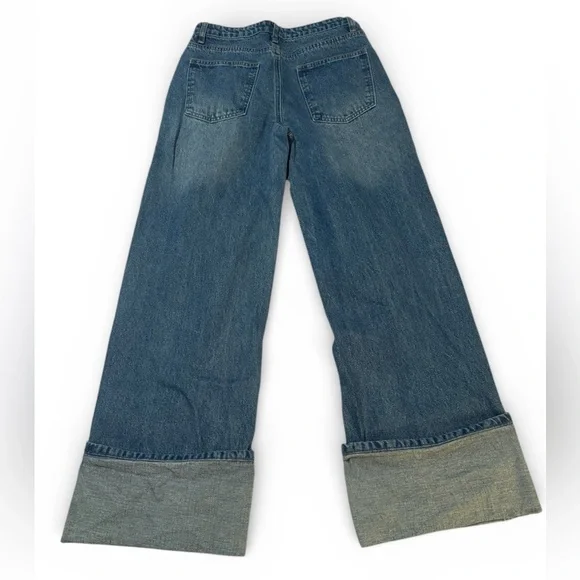 Edikted Vesper Cuffed Wide Leg Jeans - Picture 4 of 5